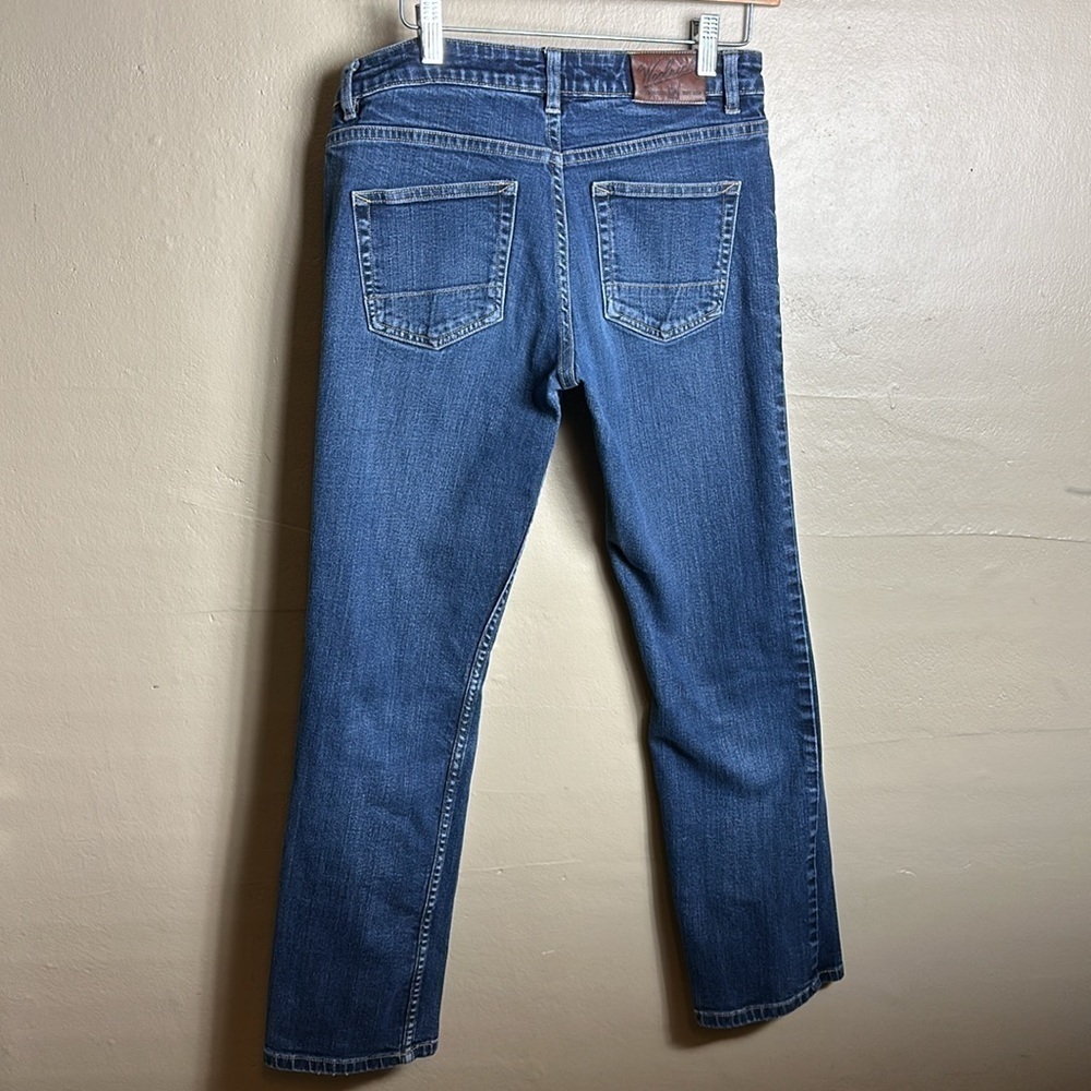 Woolrich Jeans Size 6 Womens Mid Rise Dark Wash Blue Denim Straight - Picture 7 of 13